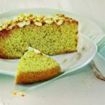 Almond and pistachio syrup cake